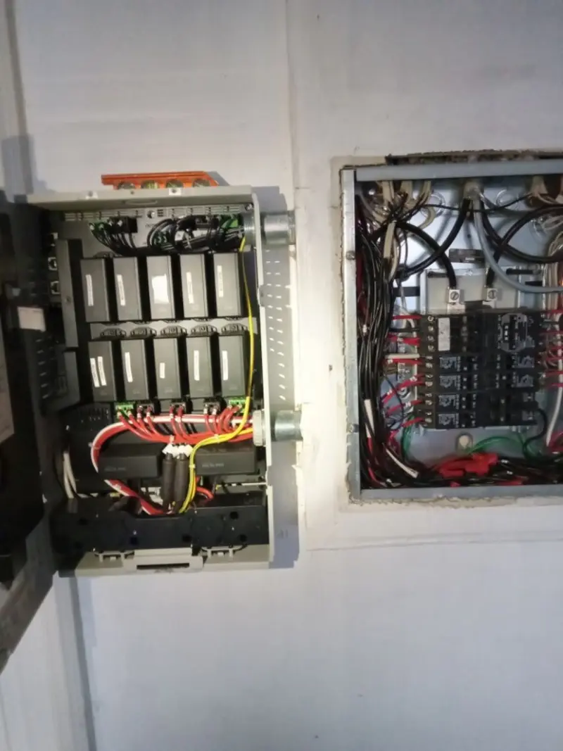 Electrical panel upgrade completed for Security Camera Wiring in Key Biscayne